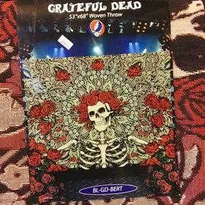 NWT"Big bertha" grateful dead woven throw blanket